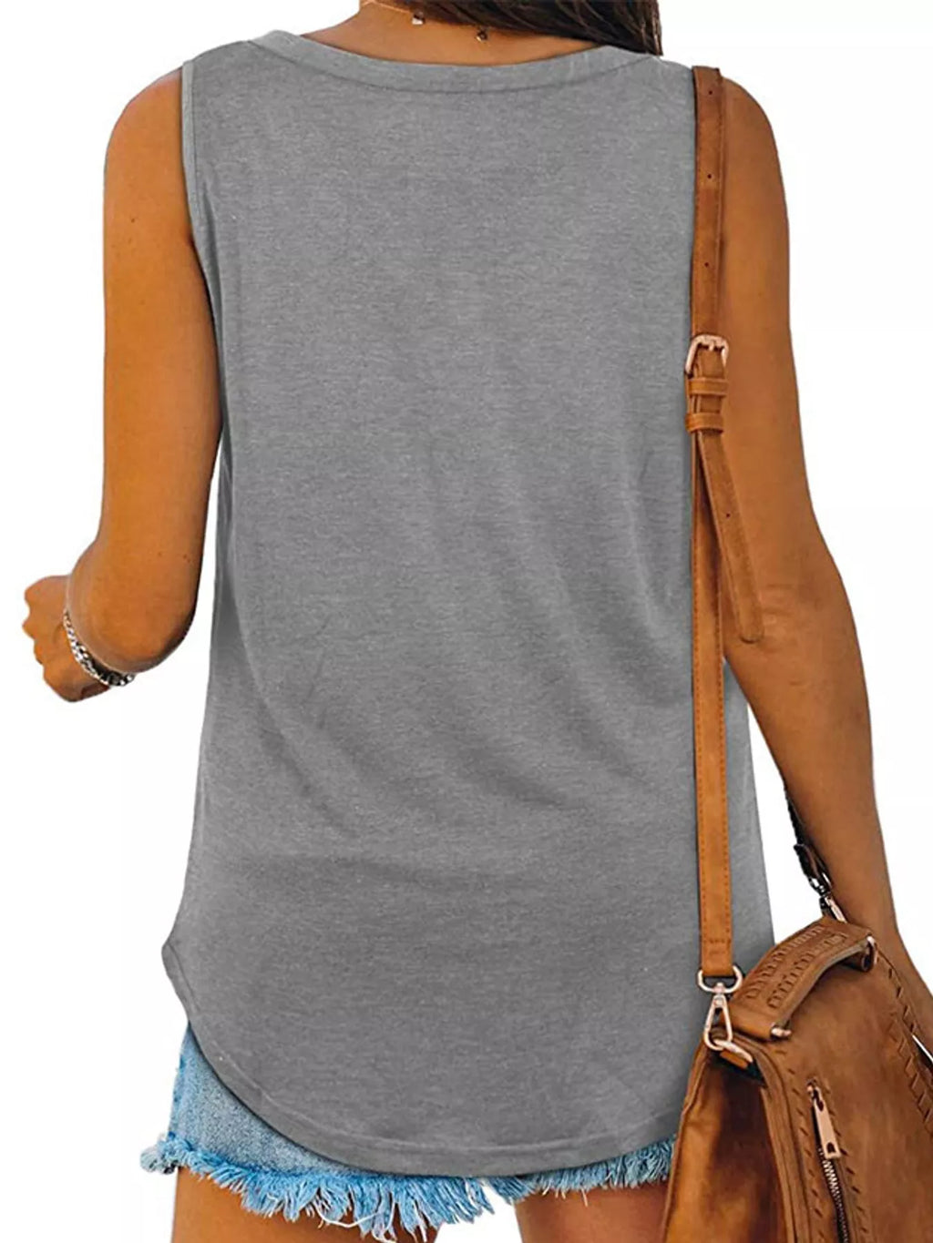 V-Neck Casual Loose Fit Tank Top