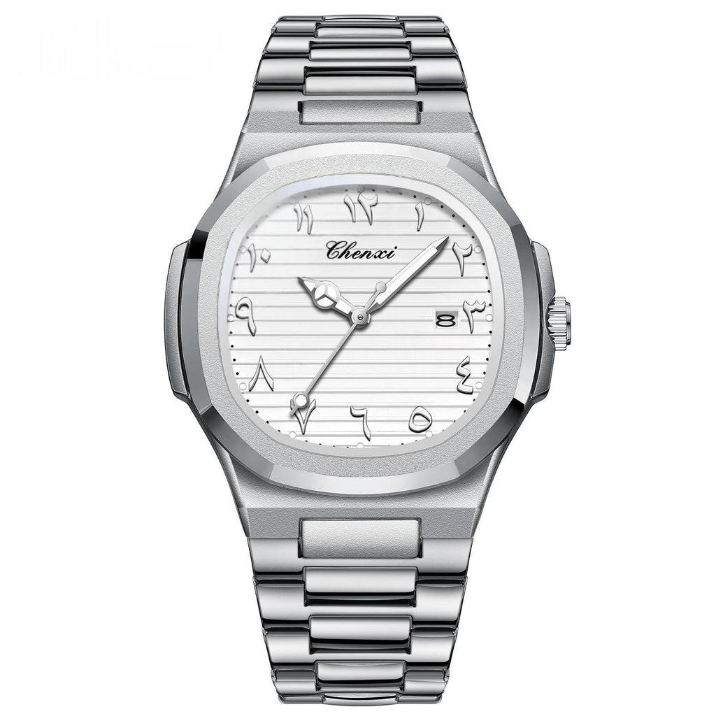Classic Stainless Steel Quartz Watch For Men