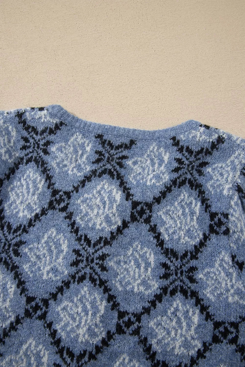 Short Sleeve Button Front Boho Knit Top Cardigan