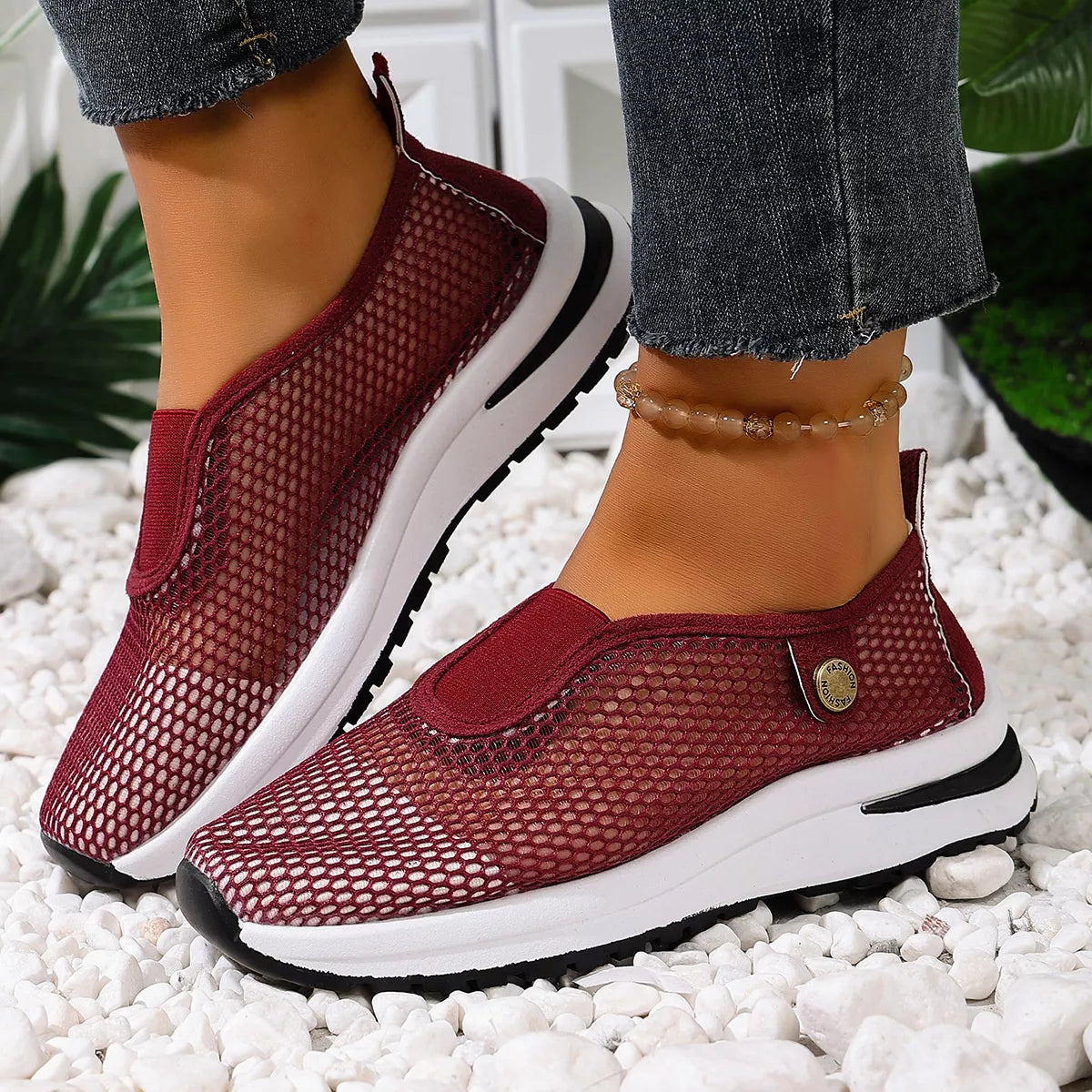 Breathable Mesh Slip-Ons