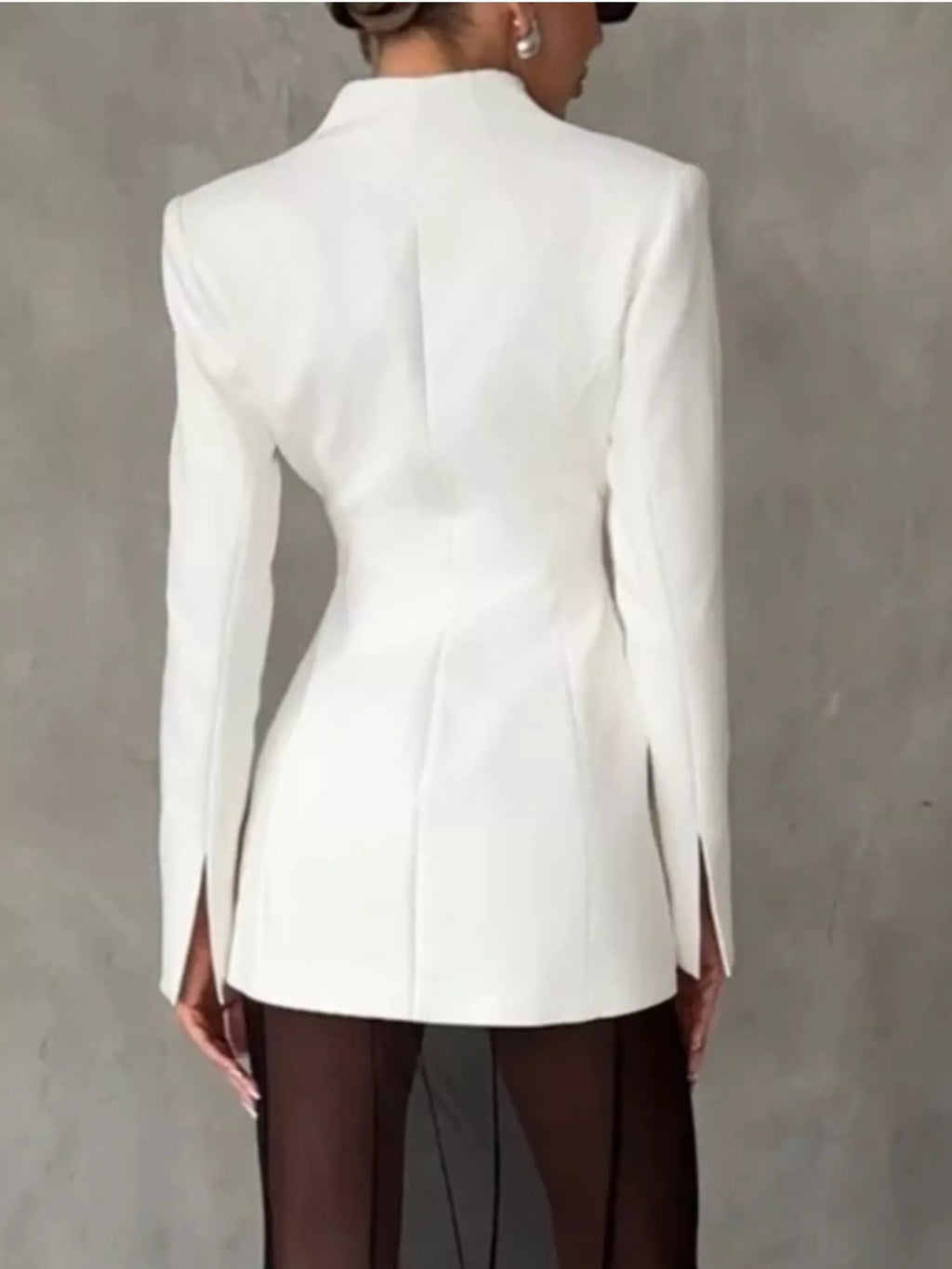 Slim-Fit Structured Waist Blazer