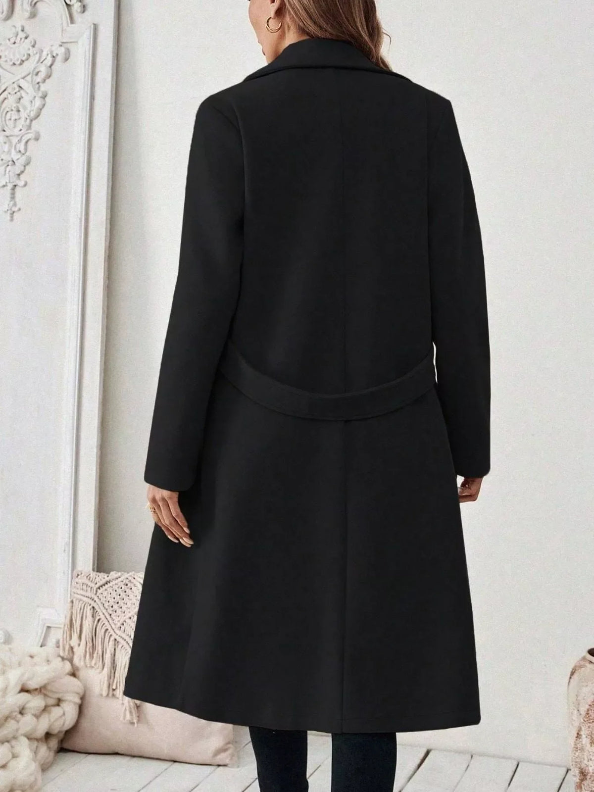 Single-Button Longline Coat