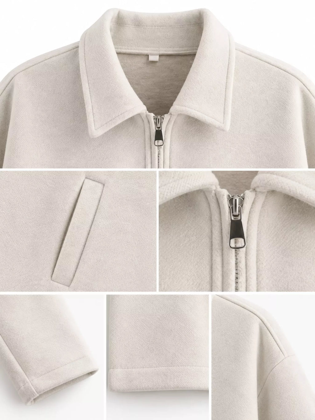 Zip Up Cropped Jacket