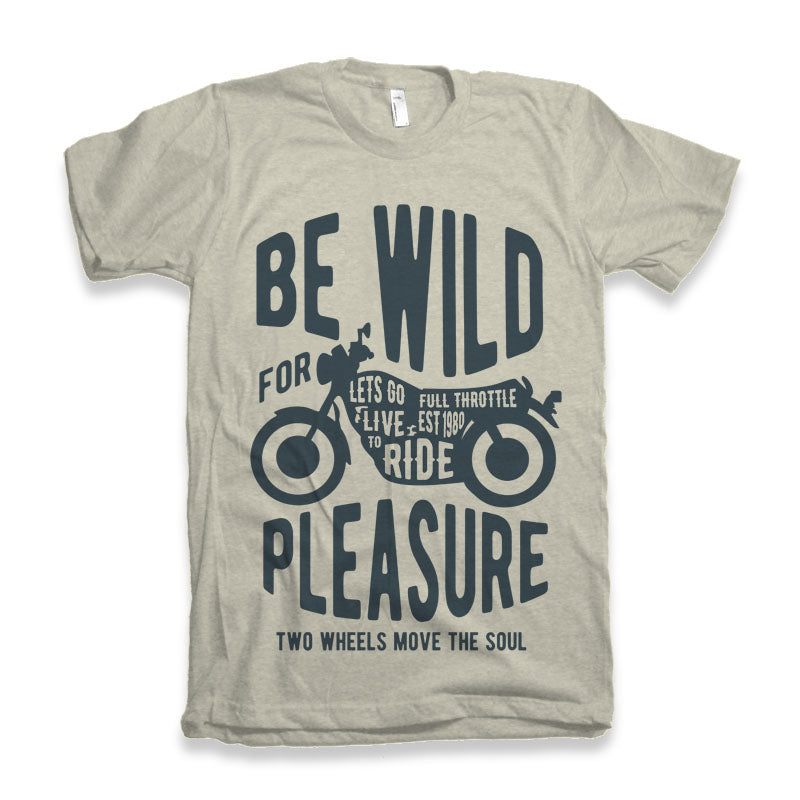 Be Wild Men's Bamboo Viscose/Organic Cotton Short Sleeve Graphic T-Shirt
