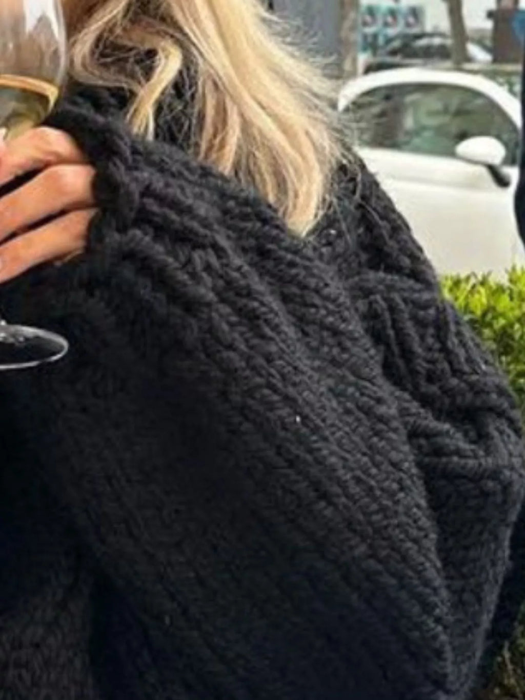 Oversized Chunky Knit Turtleneck Sweater