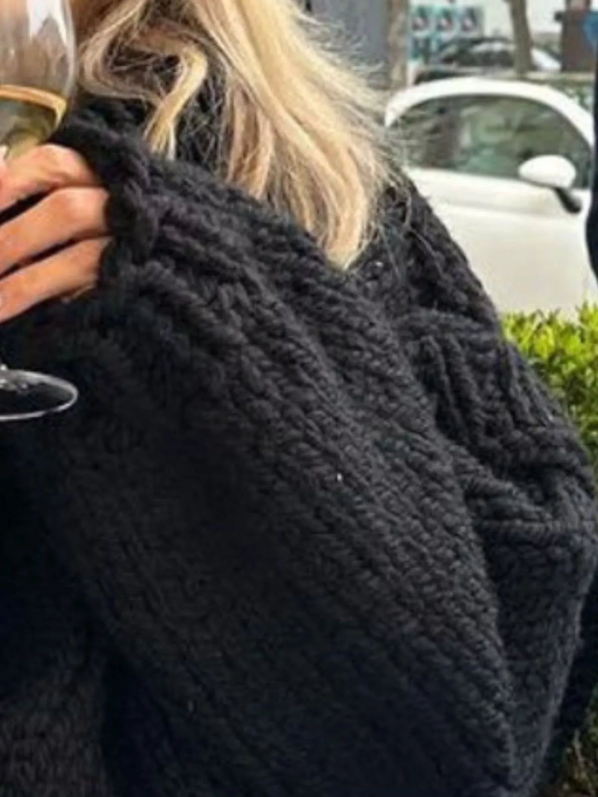 Oversized Chunky Knit Turtleneck Sweater