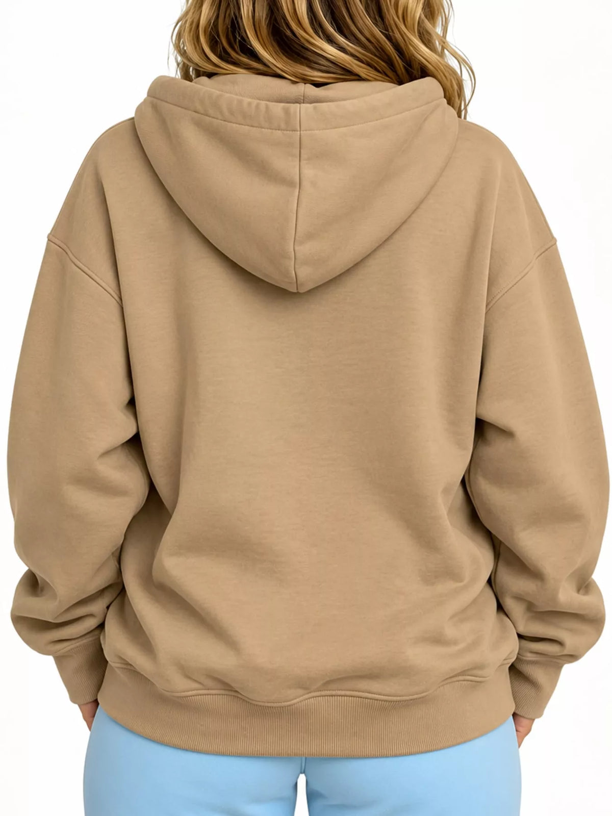Full Size Cat Pouch Drawstring Hoodie Plus Size