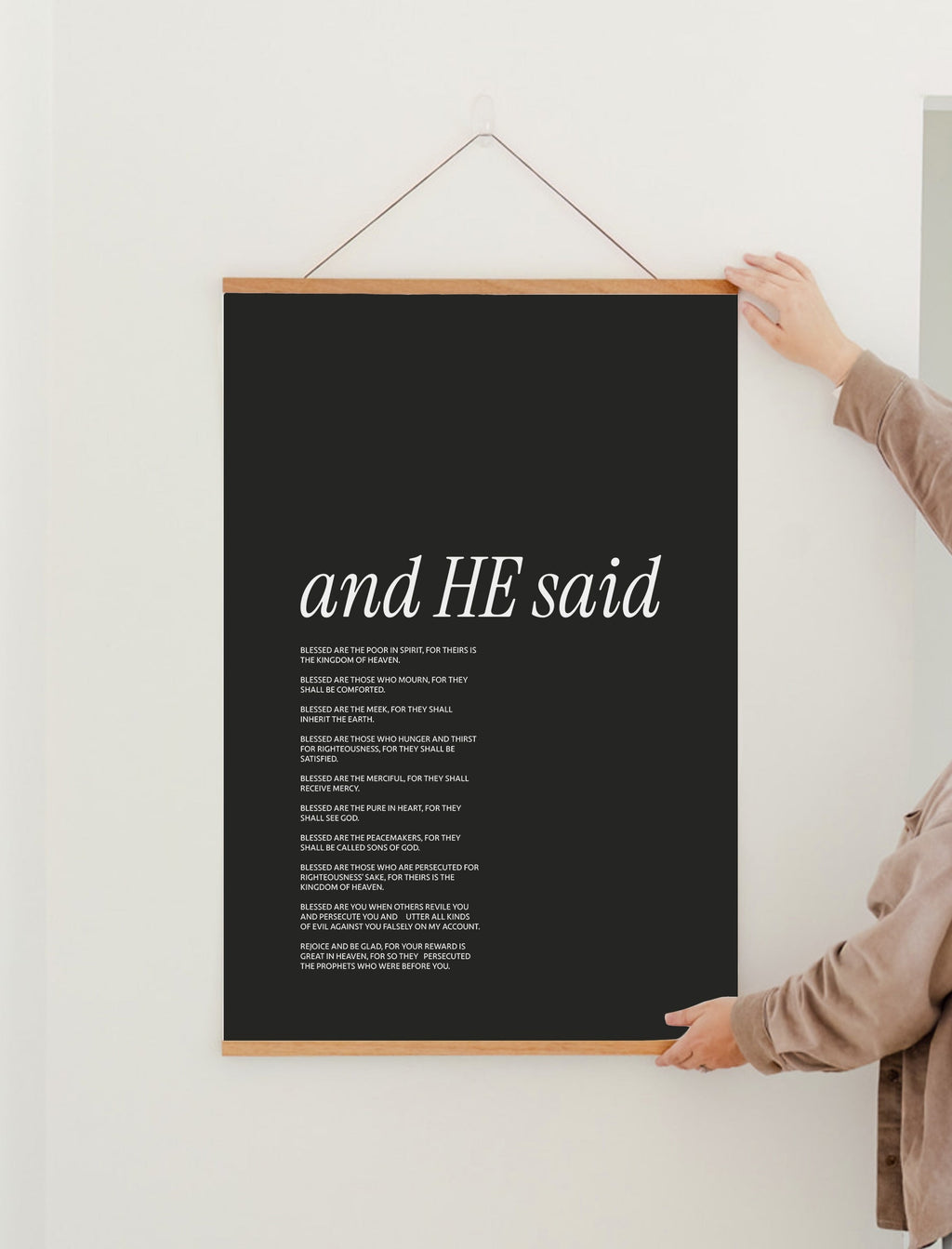 Poster: And He Said- Beatitudes