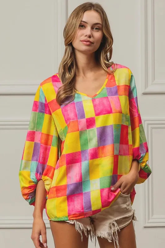 BiBi Multi Block Bubble Pop Ballon Top