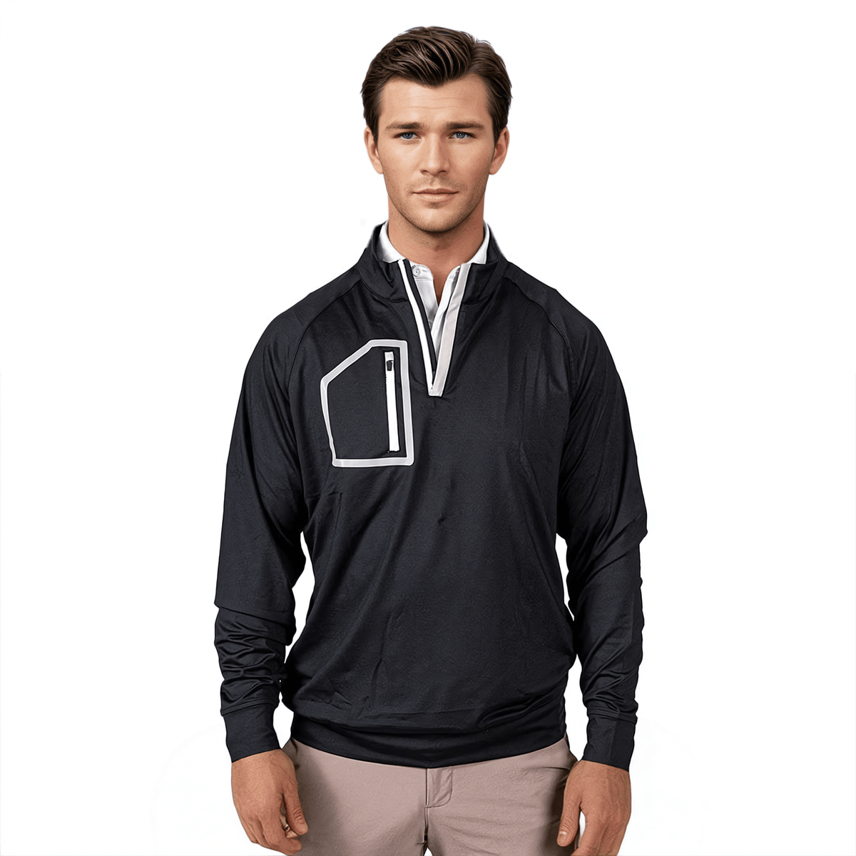 Black Men's Q-Zip