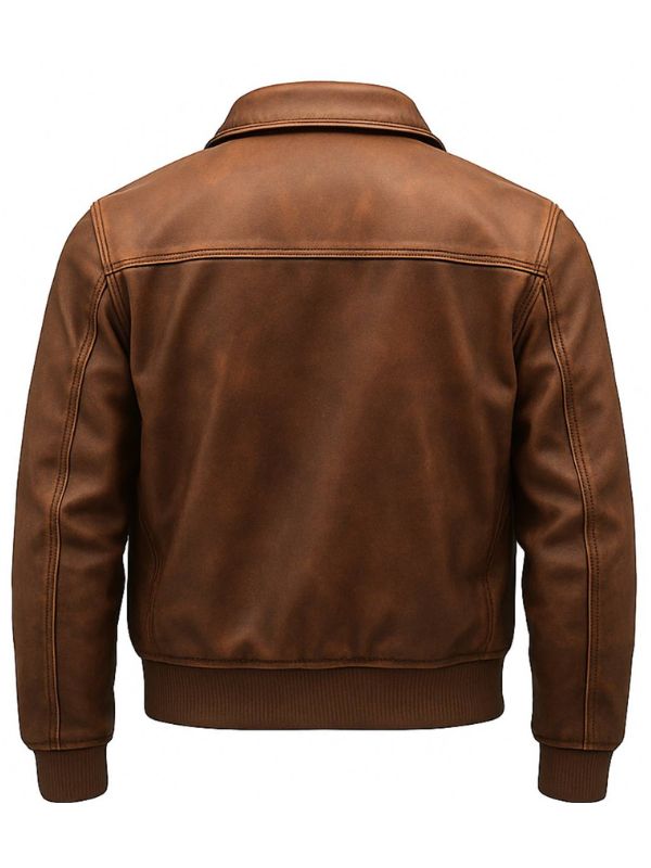Men's Bobby Brown Leather Biker Jacket