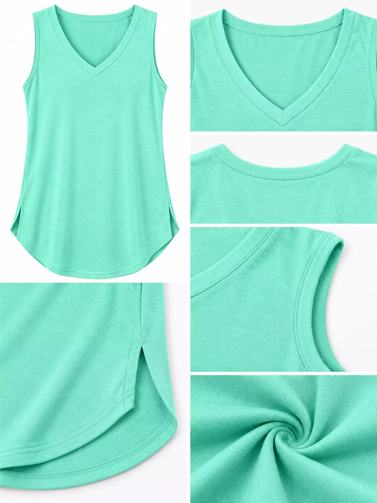 V-Neck Casual Loose Fit Tank Top