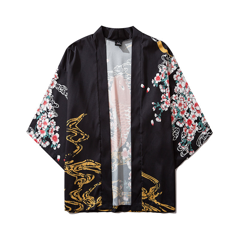 YC6007 Fish in Spring Kimono