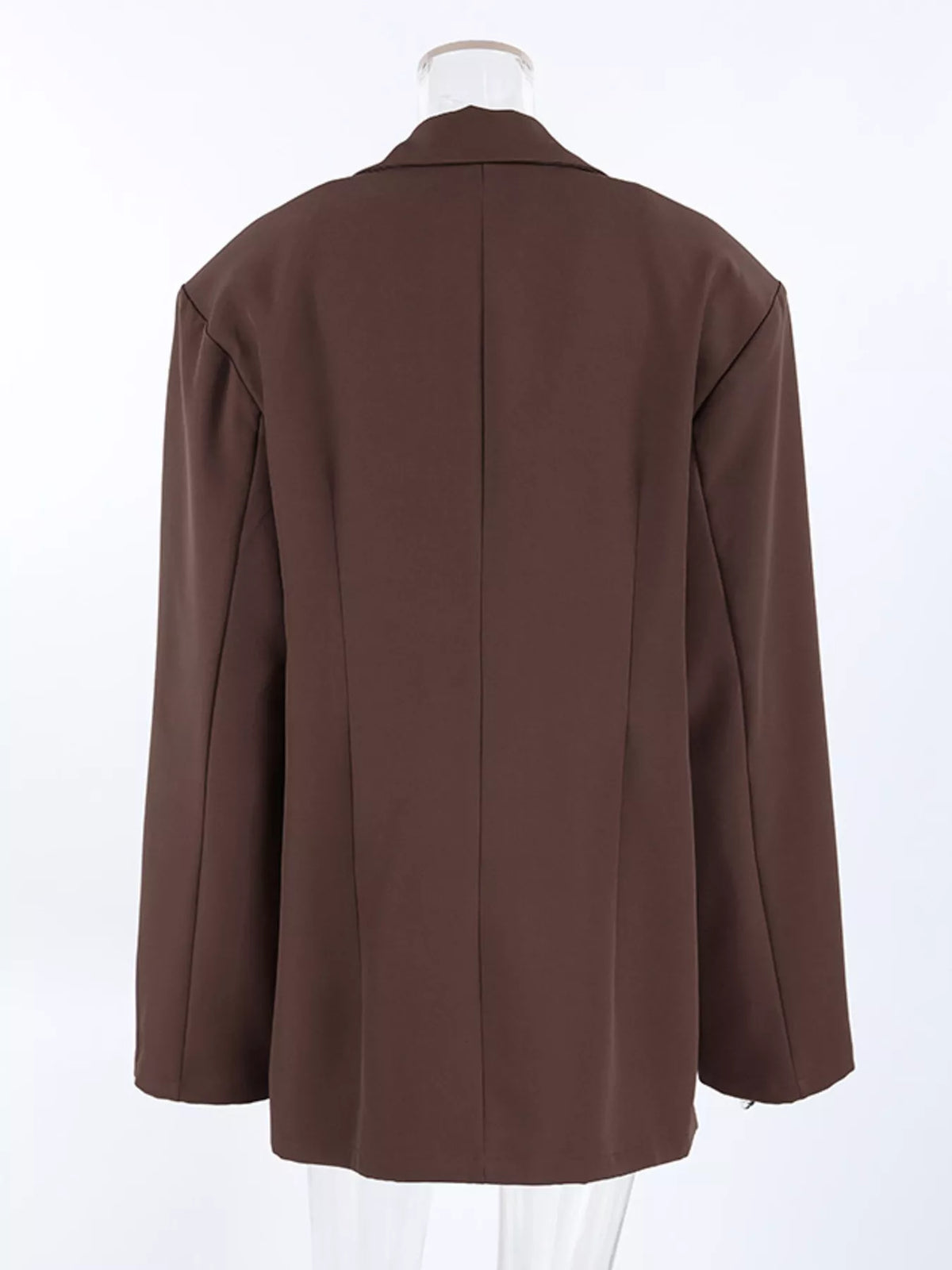 Double-Breasted Lapel Collar Blazer