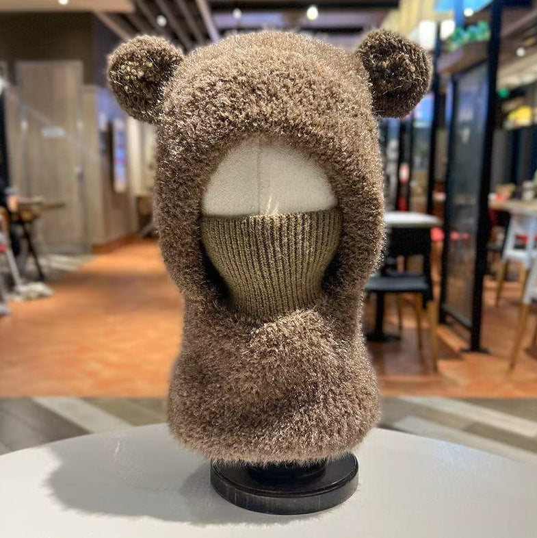 Warm, Windproof Knitted Wool Hat With Earflaps