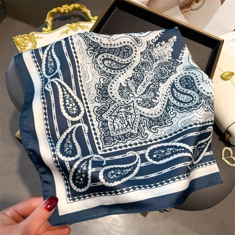 Square Scarf Womens Fashionable Small Neckerchief 70cm