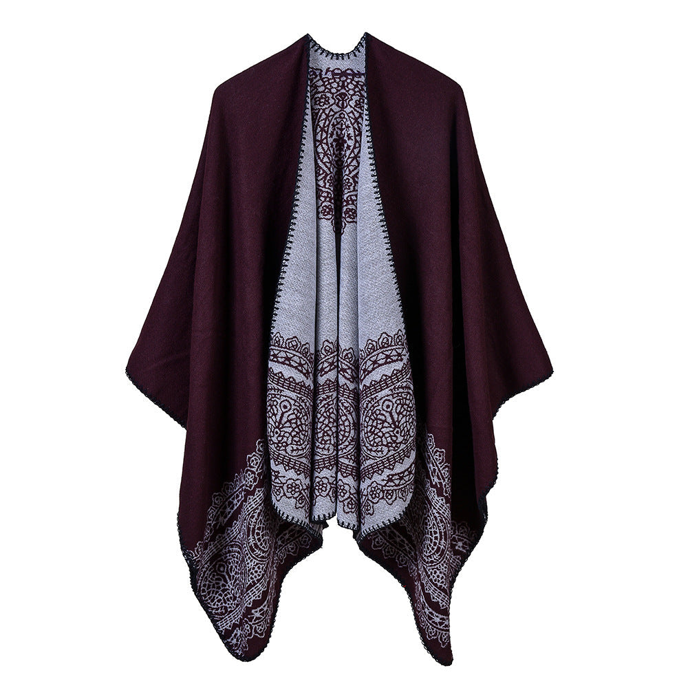 Thickened Warm Womens Cashmere Shawl