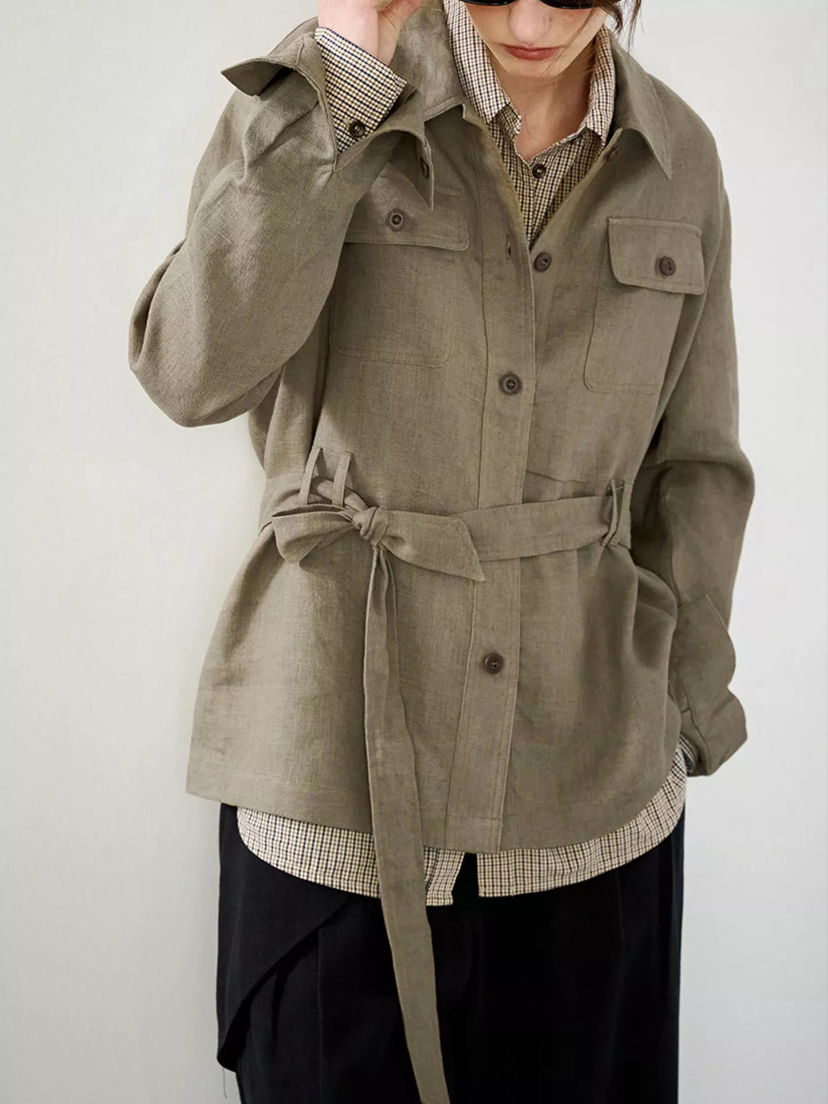 Button Up Long Sleeve Shacket