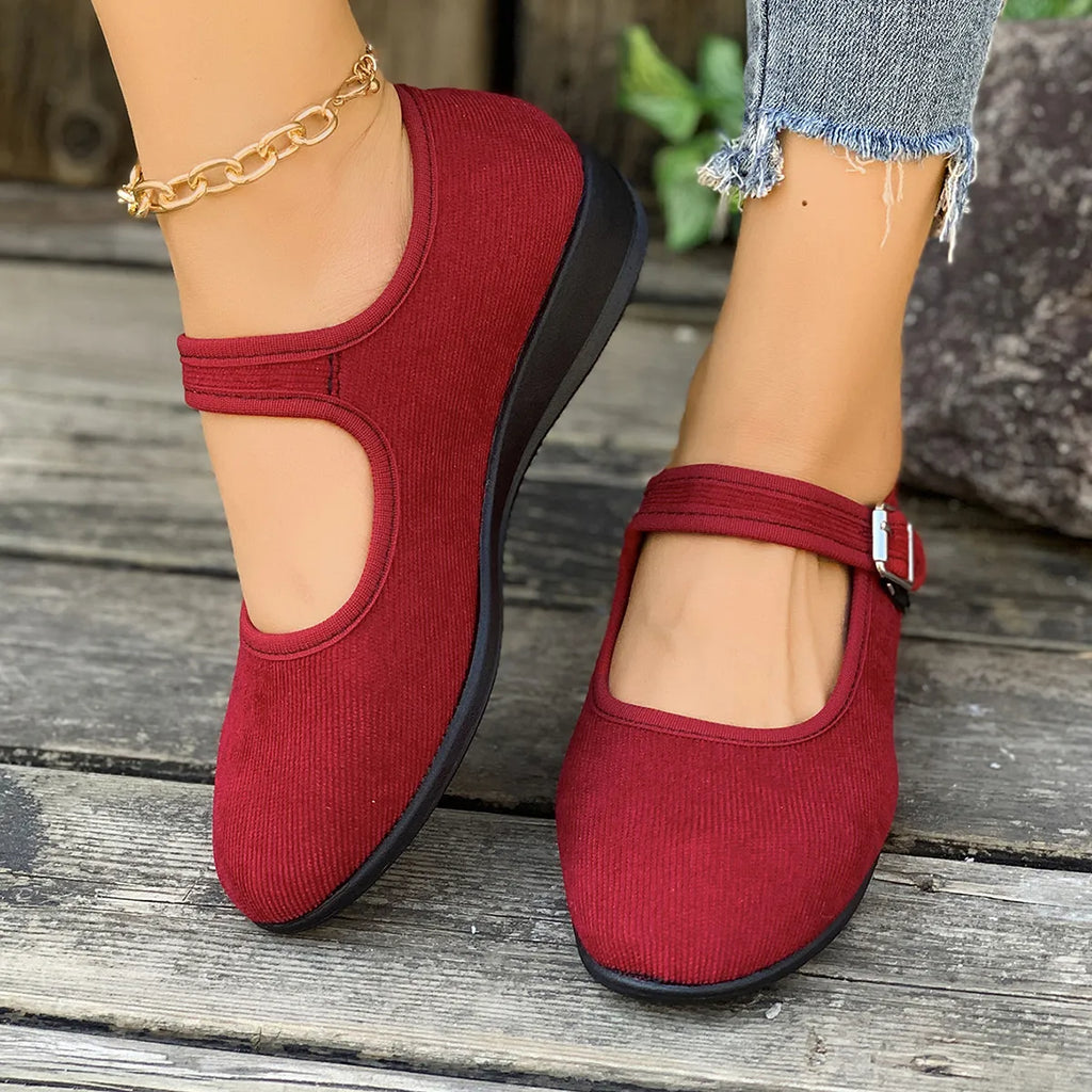 Round Toe Mesh Slip-Ons