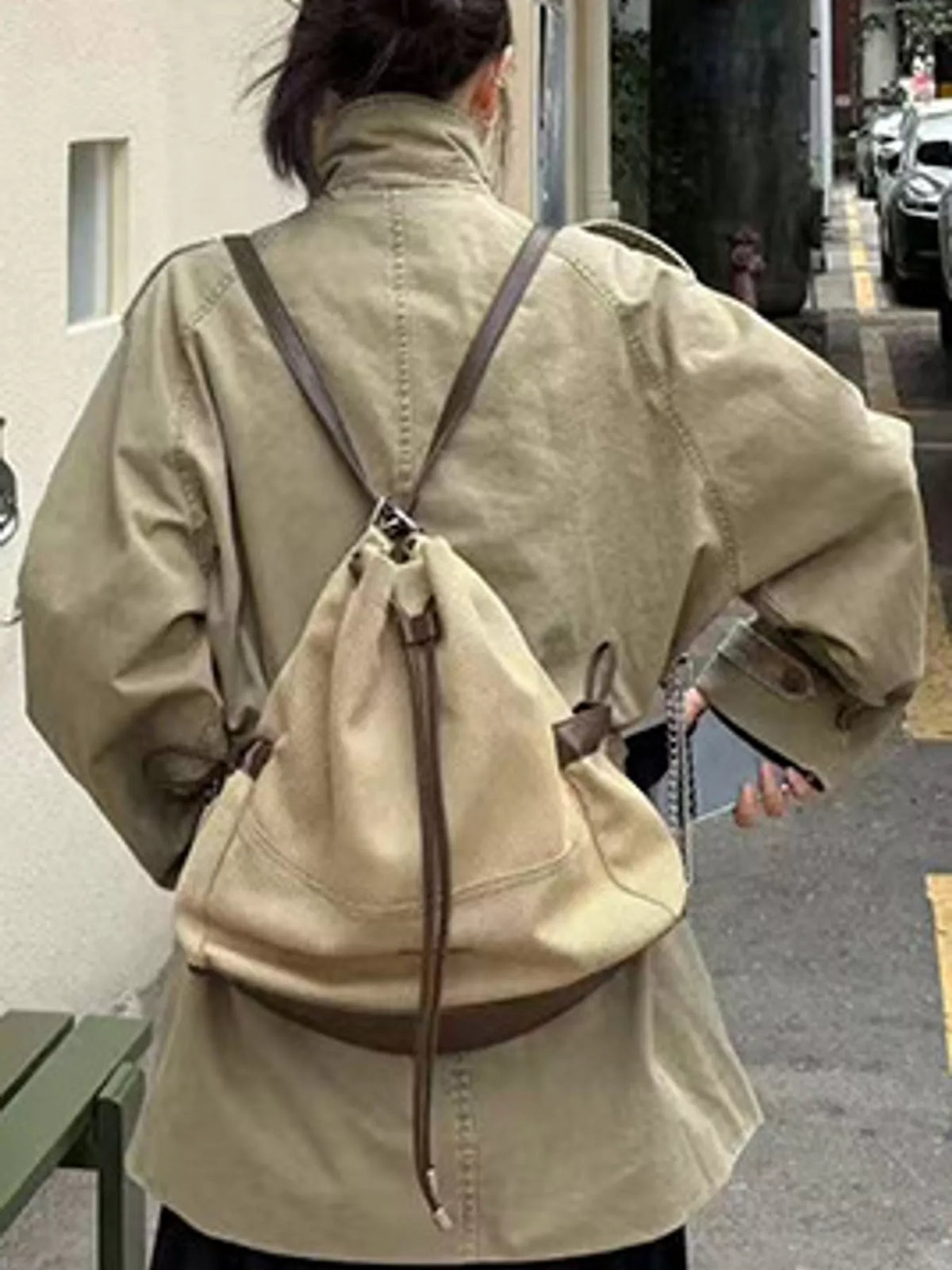 Vintage-Inspired Double-Breasted Belted Trench Outerwear