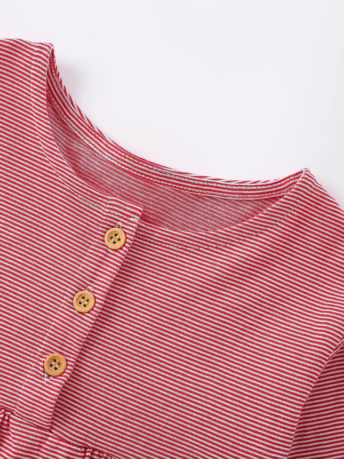 Children's Striped Long-Sleeve Casual Dress with Puppy Applique