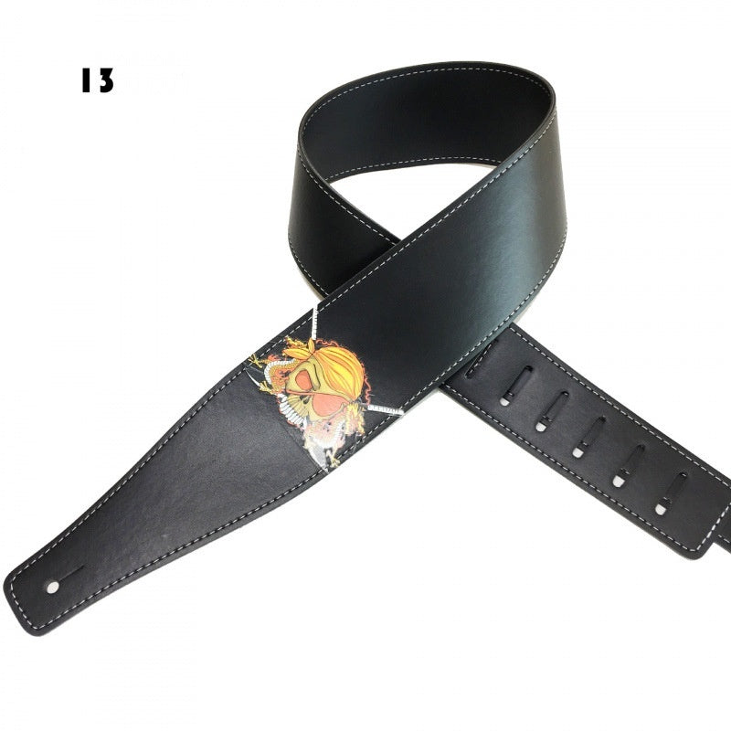 Color Printing Folk Guitar Shoulder Strap Musical Instrument Accessories