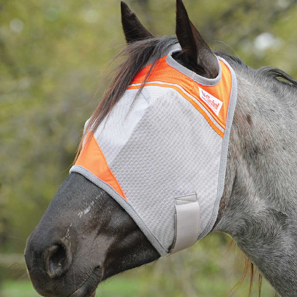 Cashel Crusader Fly Mask for Horses with Forelock Hole and UV Sun Block