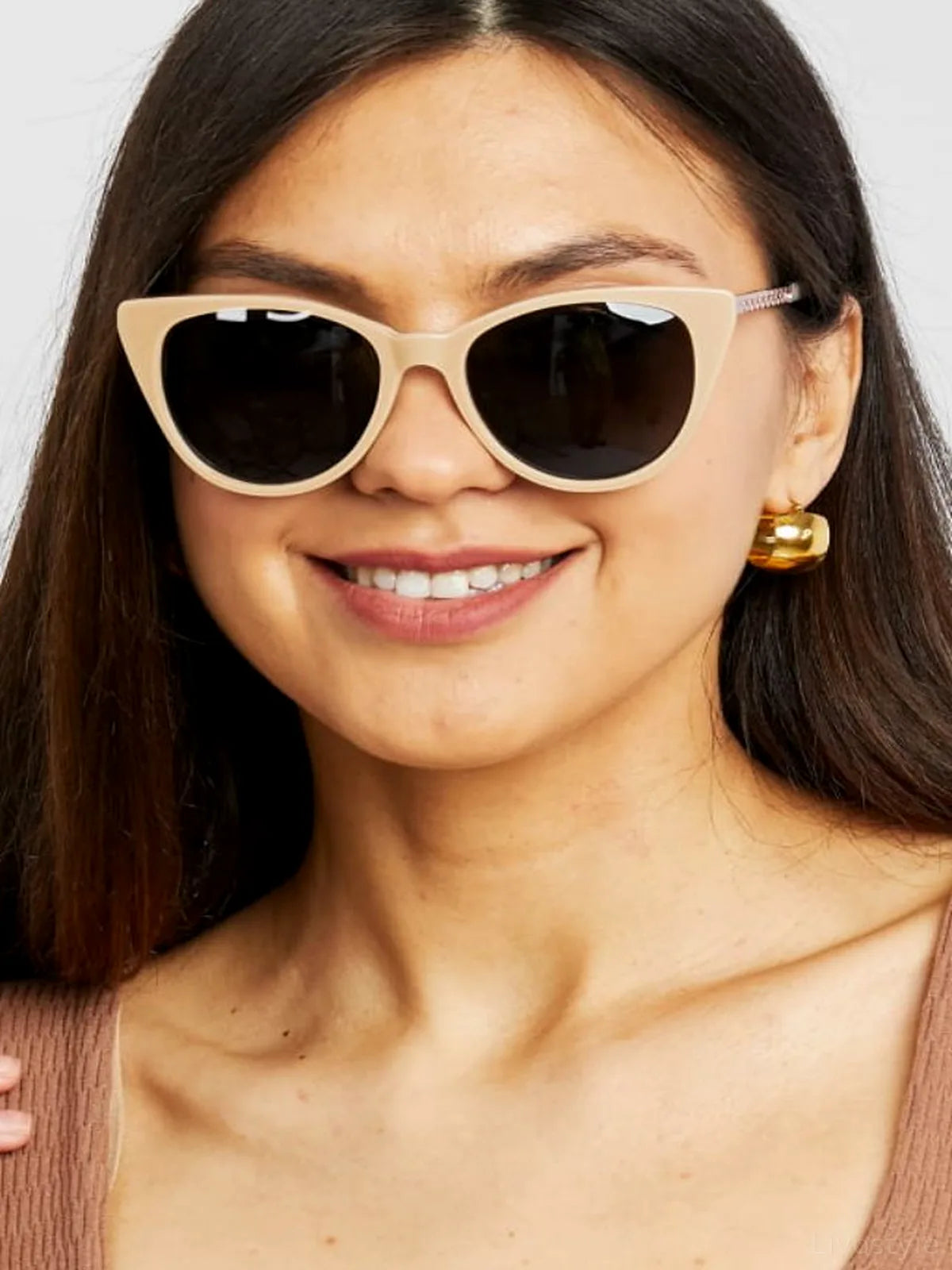 Cat-Eye Acetate Sunglasses with UV Protection