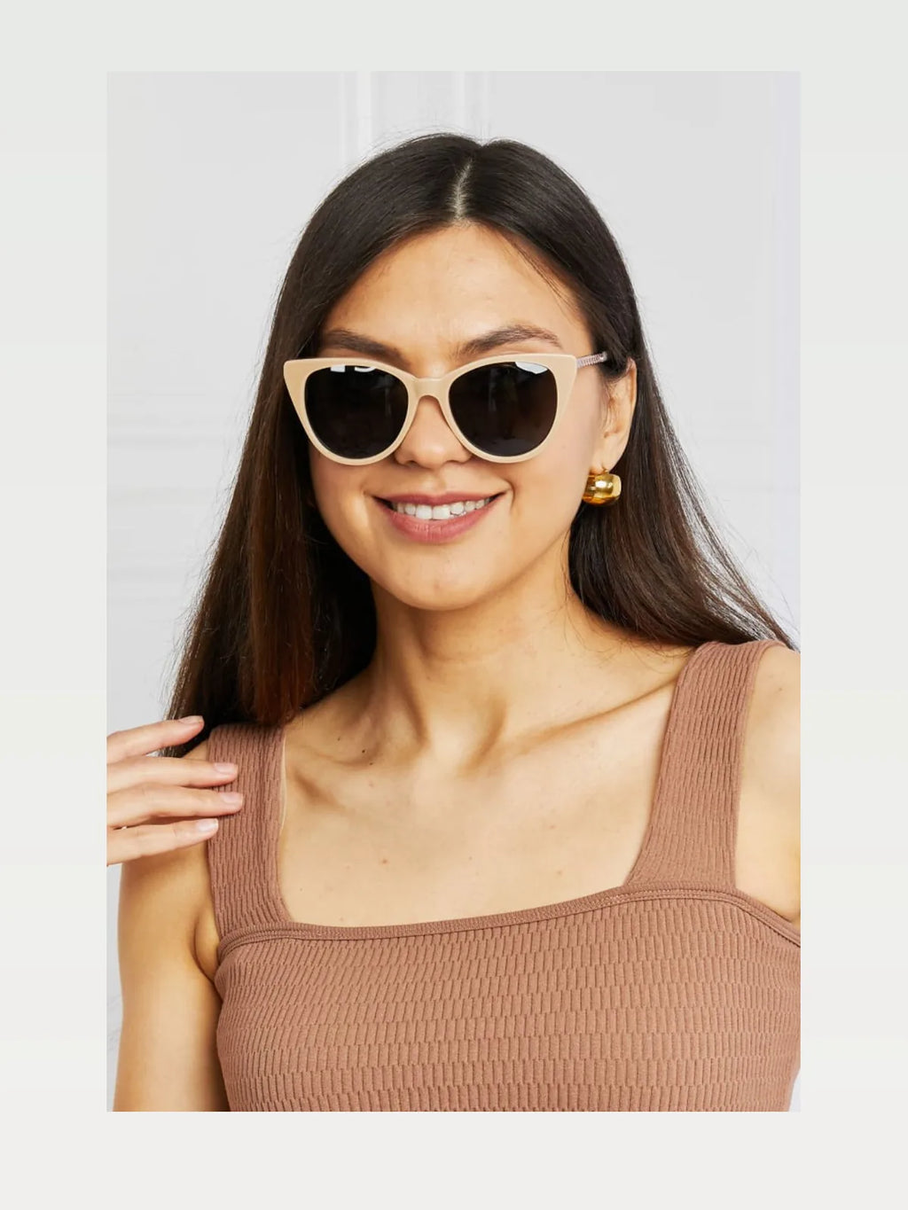 Cat-Eye Acetate Sunglasses with UV Protection