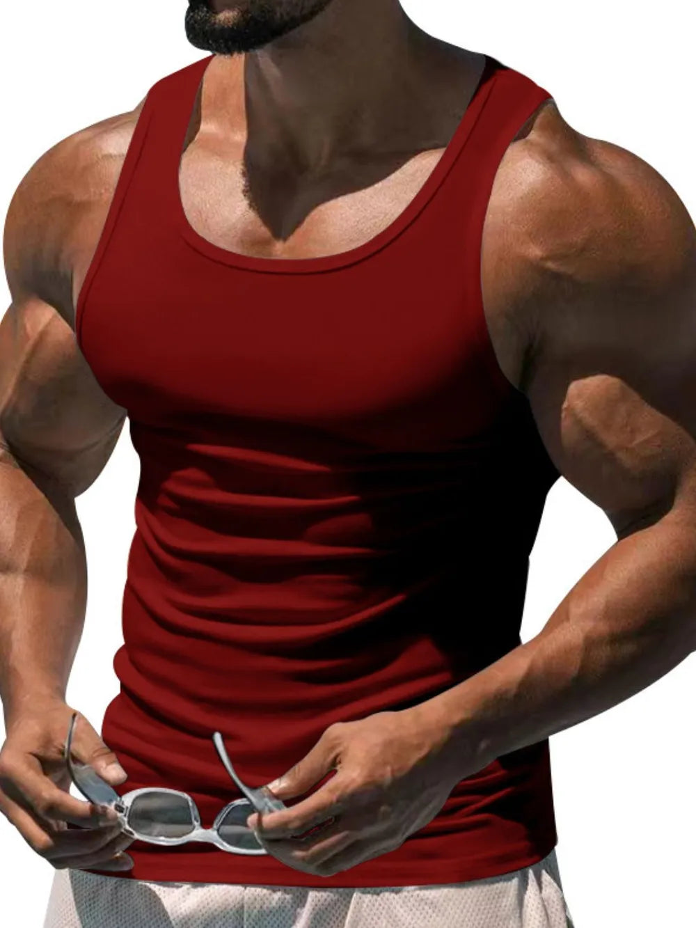 Men's Plus Size Wide Strap Tank