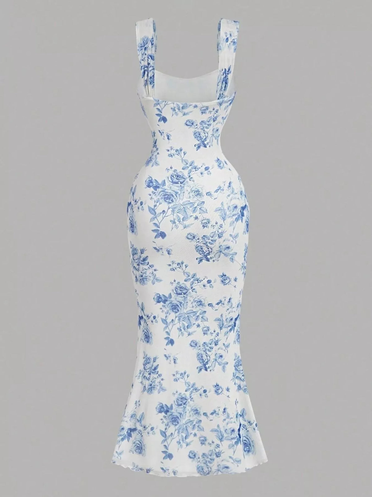 Floral Print Bodycon Midi Dress