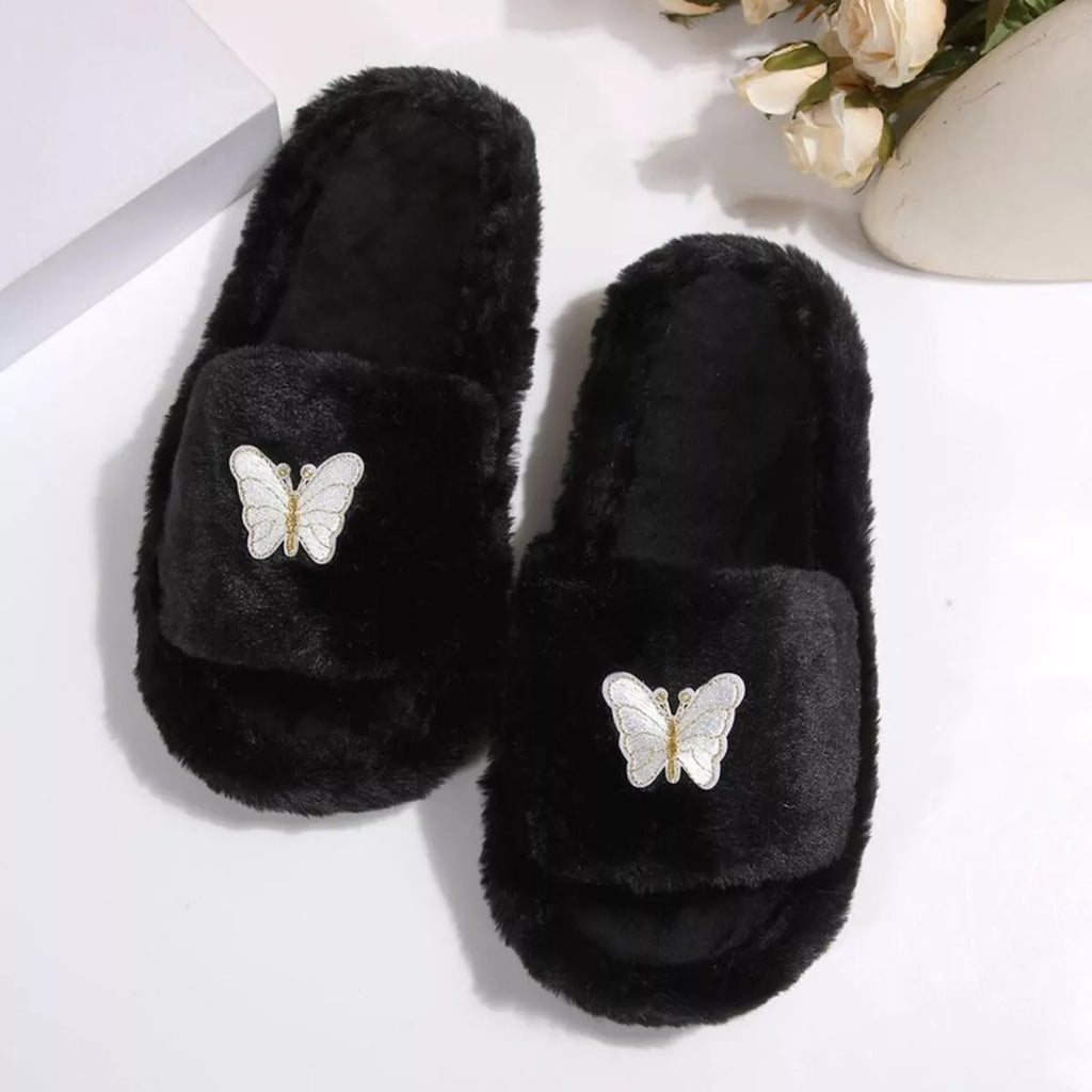 Butterfly Open Toe Slippers