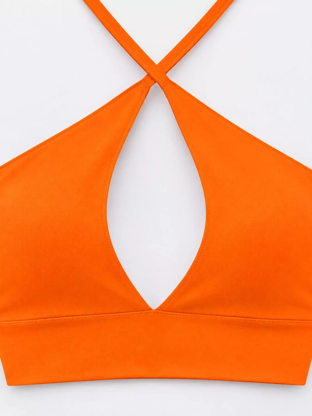 Halter Neck Cut-Out Crop Cami