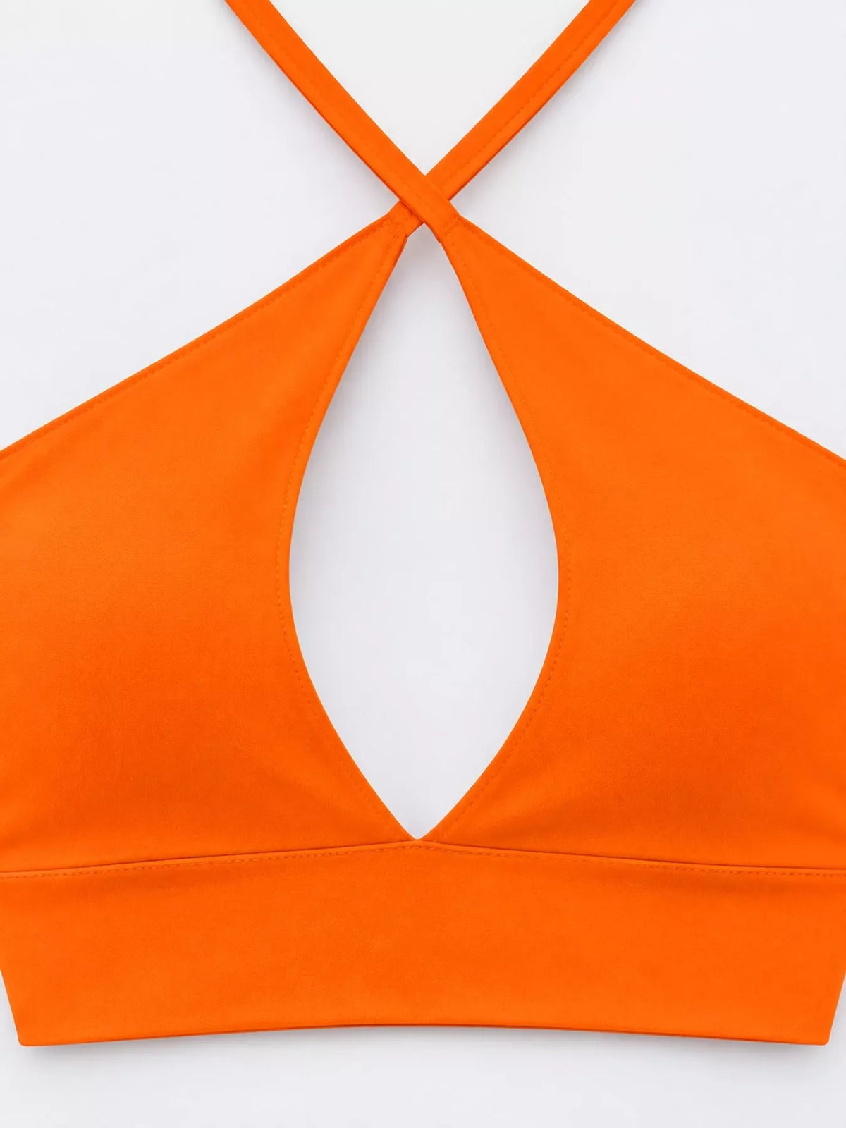 Halter Neck Cut-Out Crop Cami