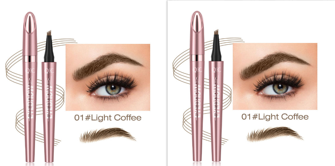 Waterproof And Smooth Not Smudge Four-fork Liquid Eyebrow Pencil