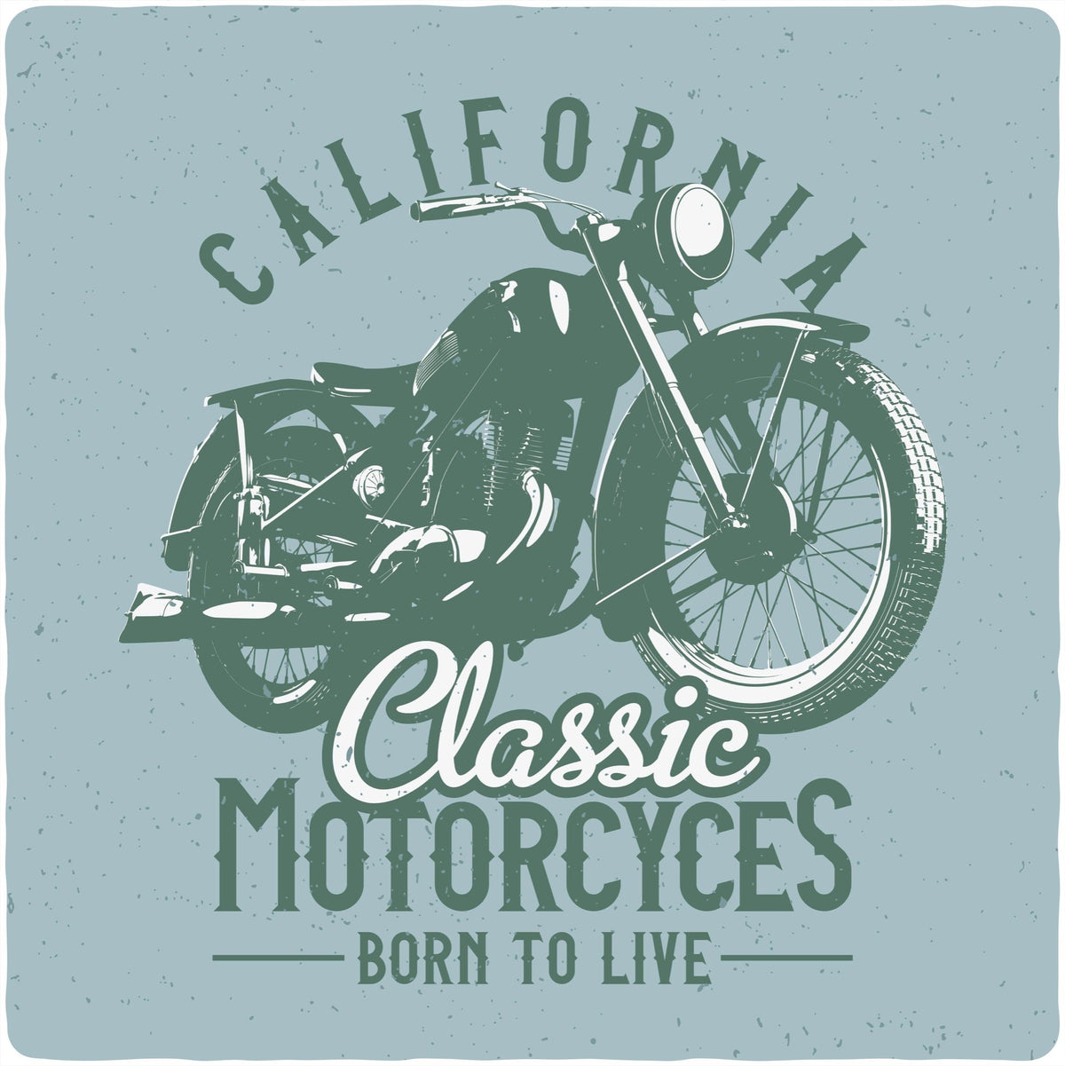 Classic Motorcycles Men's Bamboo Viscose/Organic Cotton Short Sleeve Graphic T-Shirt