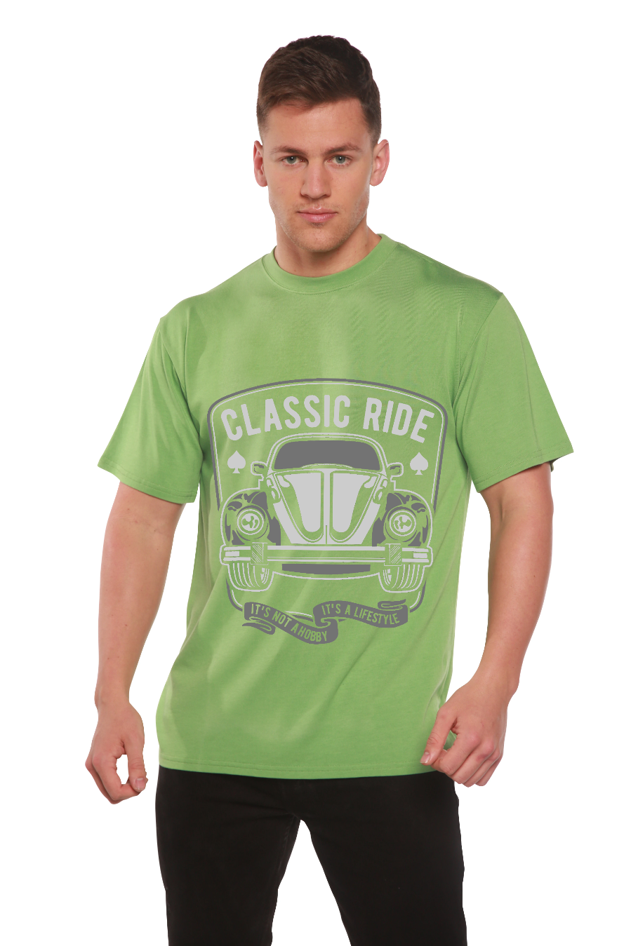 Classic Ride Men's Bamboo Viscose/Organic Cotton Short Sleeve Graphic T-Shirt