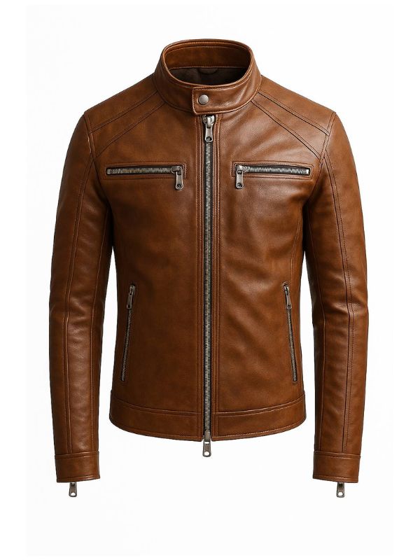 Cody Men's Classic Brown Leather Jacket