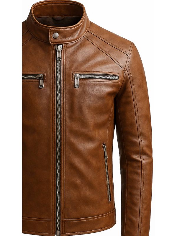 Cody Men's Classic Brown Leather Jacket