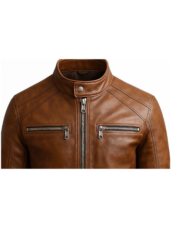 Cody Men's Classic Brown Leather Jacket