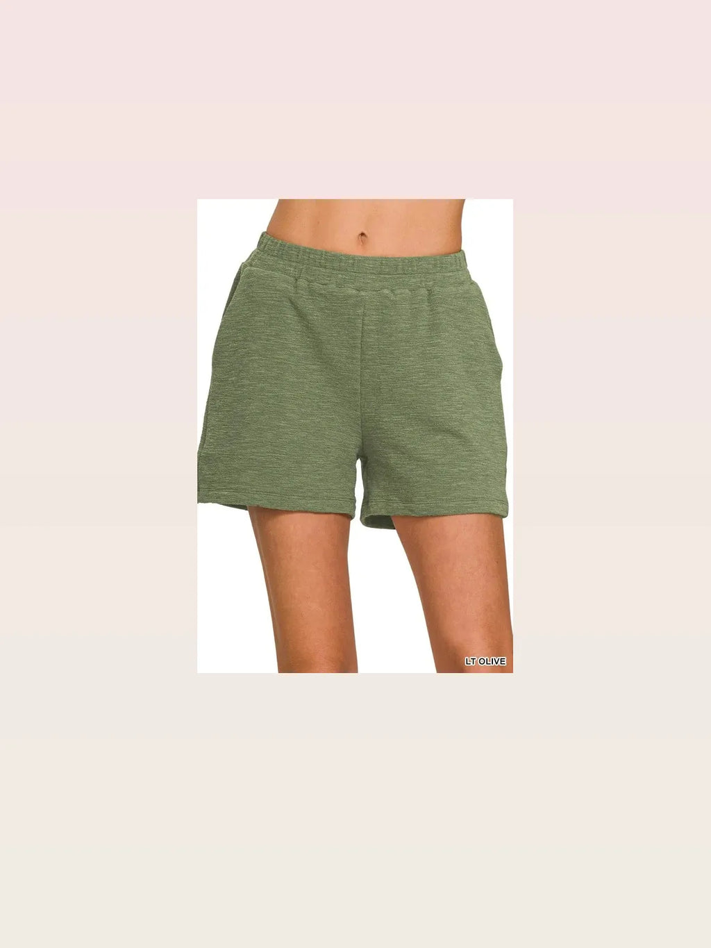 Cotton Slub Drawstring Shorts with Pockets