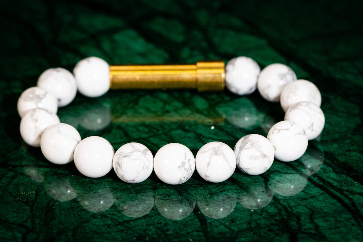Howlite Healing Bracelet for Hair Fur or Ash