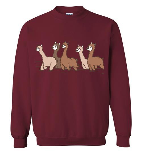 Curious Alpacas Gildan Crewneck Sweatshirt