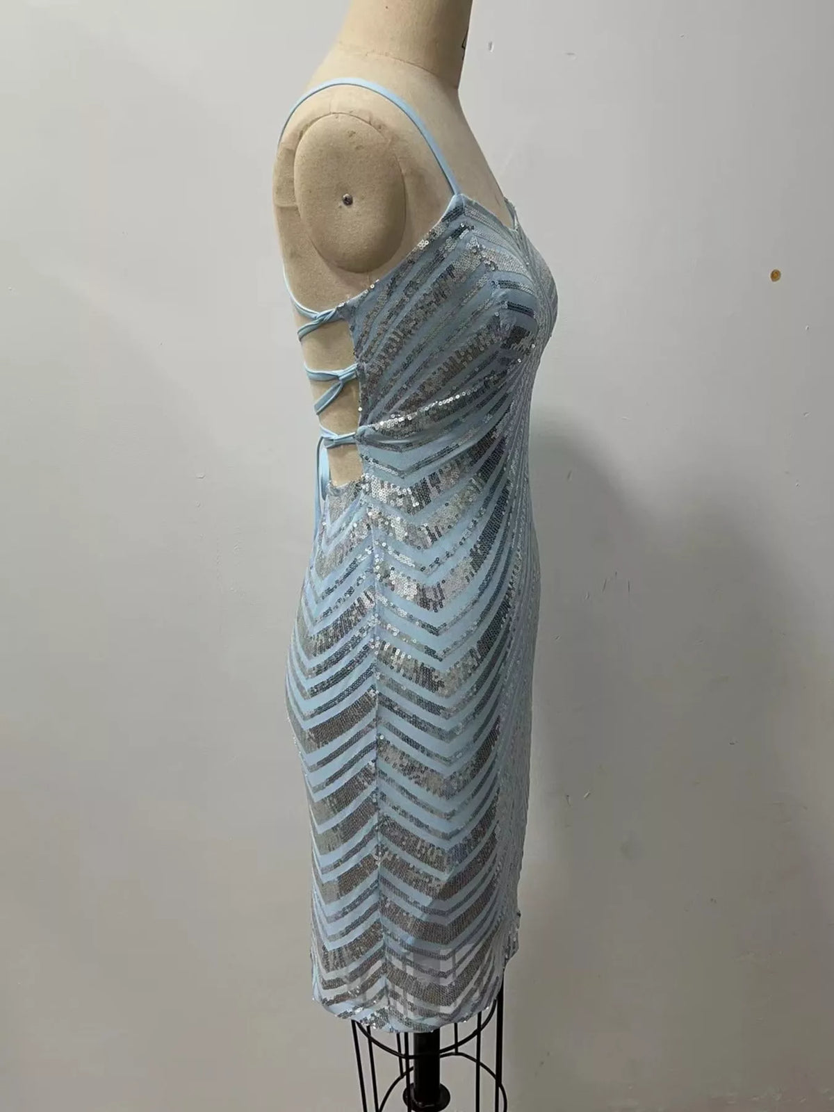 Sequin Embellished Bodycon Mini Dress