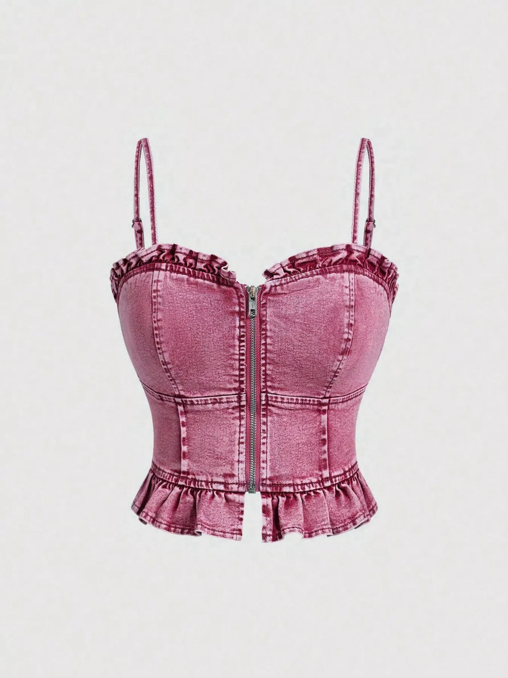 Sweetheart Neck Denim Cami