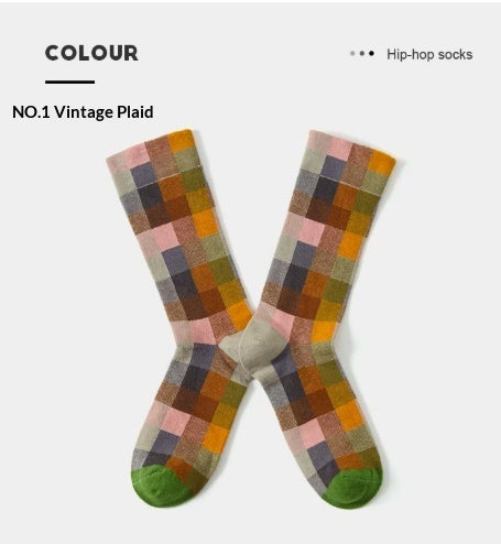 French Creative Socks Illustration Art Socks For Men And Women Couples