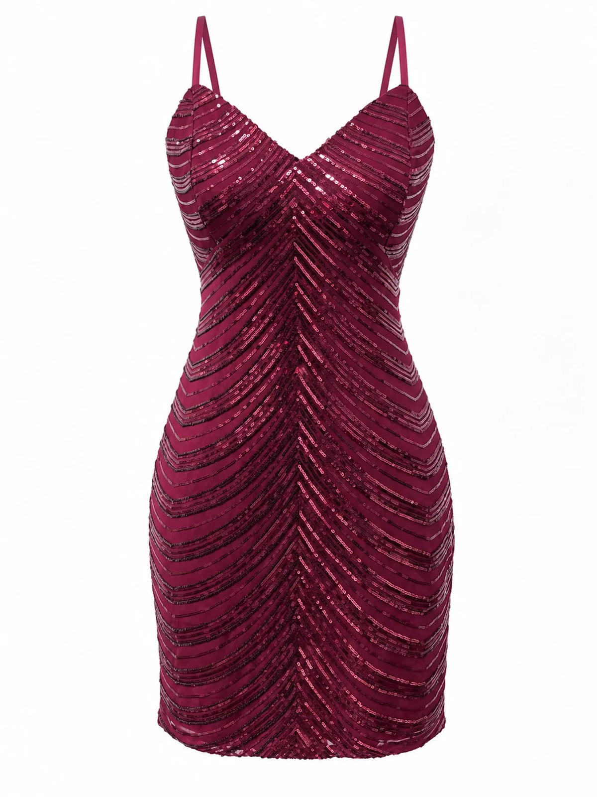 Sleeveless Sequin Embellished Bodycon Mini Cami Dress