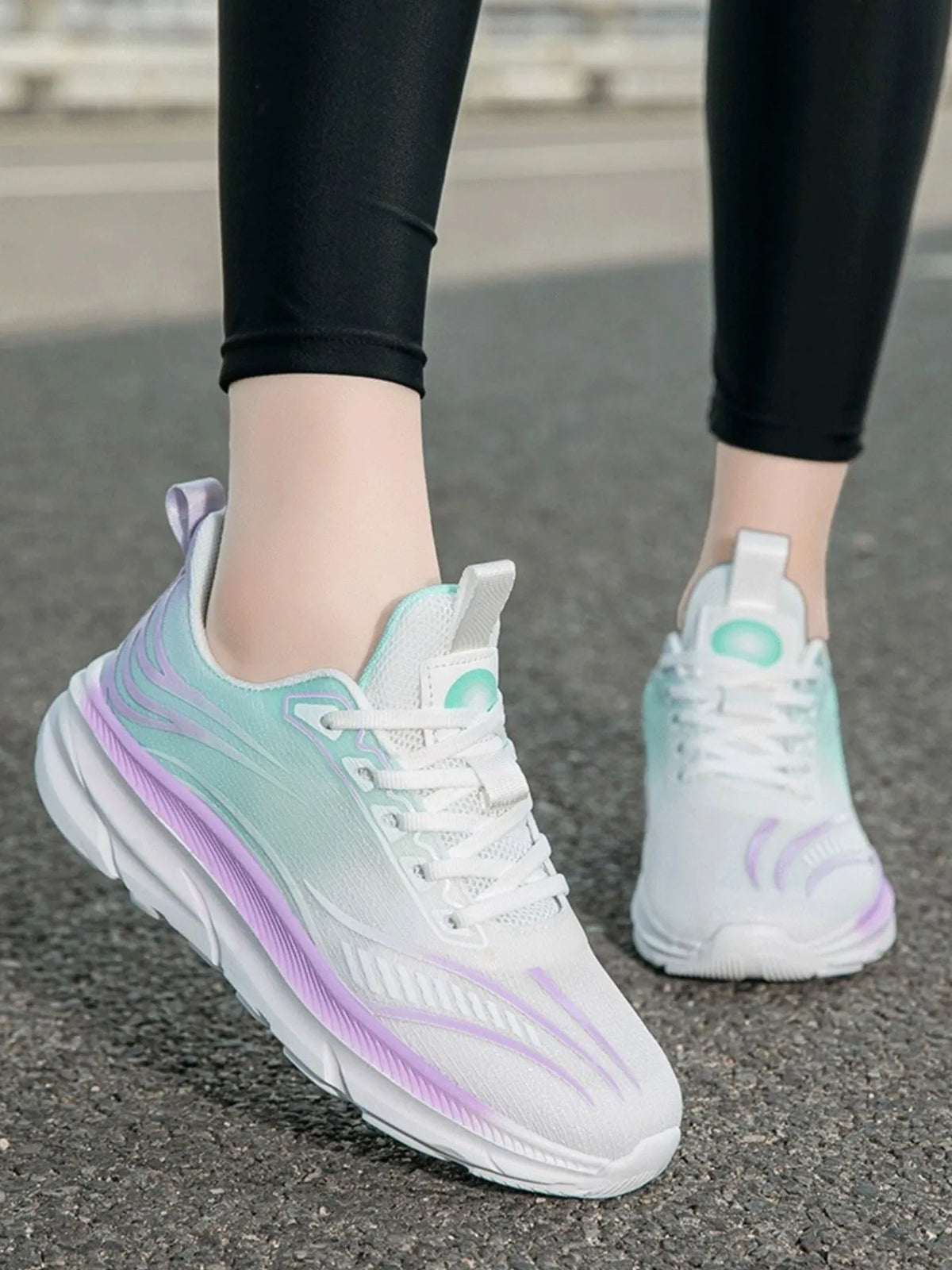 Gradient Colorful Breathable Athletic