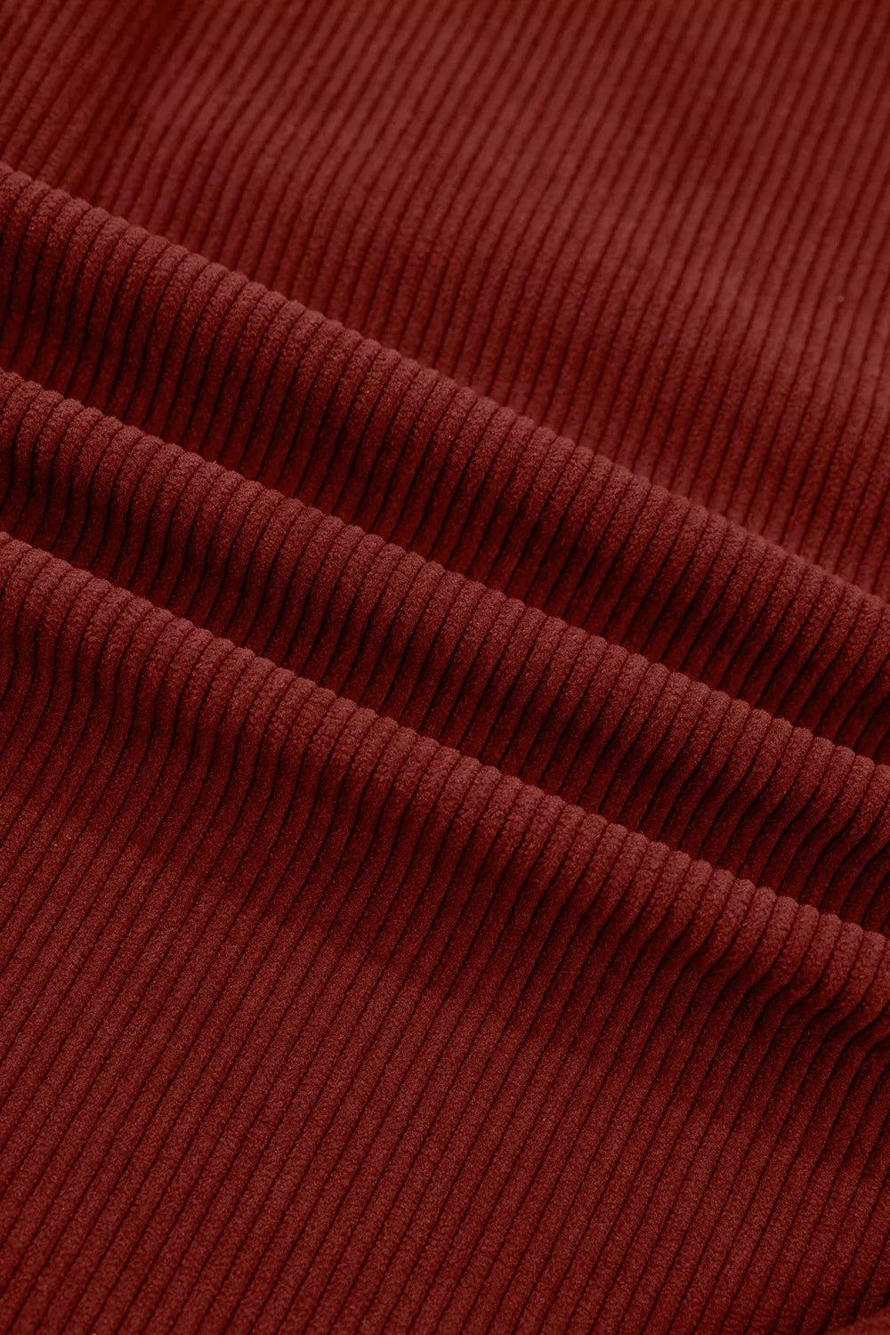 Adjustable Cuff Long Sleeve Corduroy Shirt