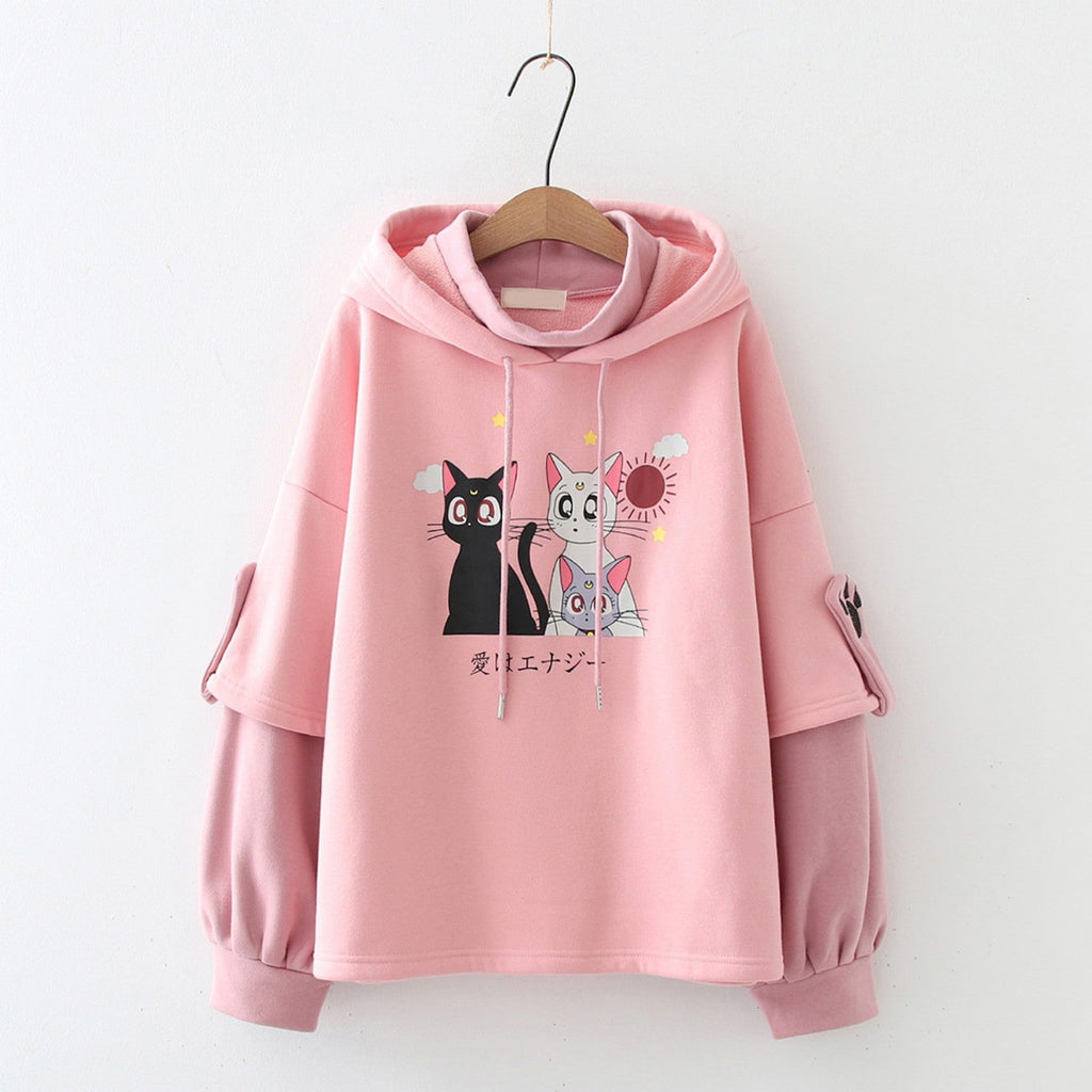 Forest Women's Autumn And Winter Clothing With Fleece Hoodie For Women